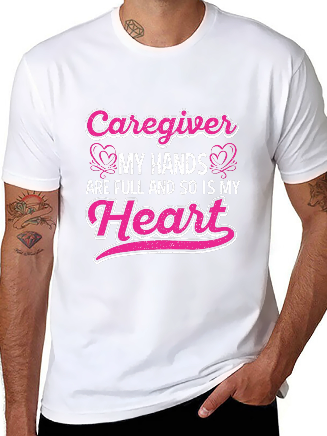 Caregiver Heart Full T-Shirt