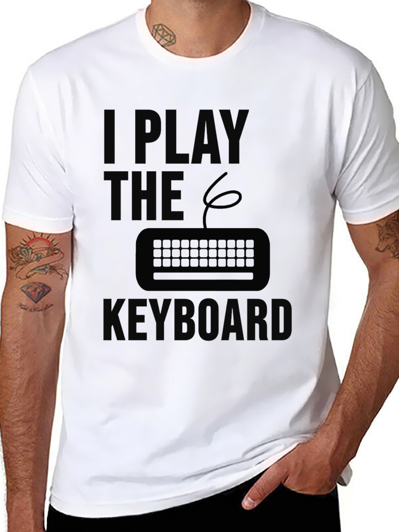 I Play the Keyboard Graphic Tee