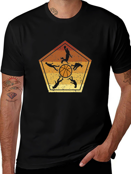 Basketball Player Silhouette Graphic Tee