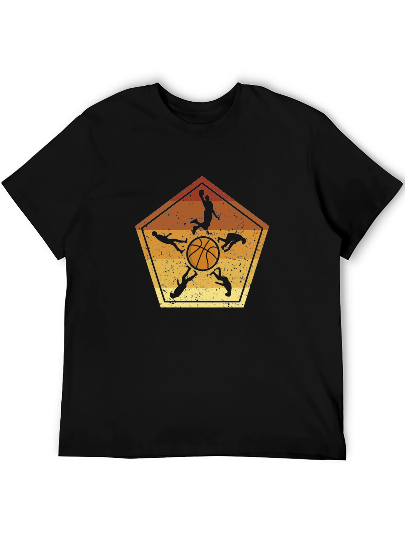 Basketball Player Silhouette Graphic Tee