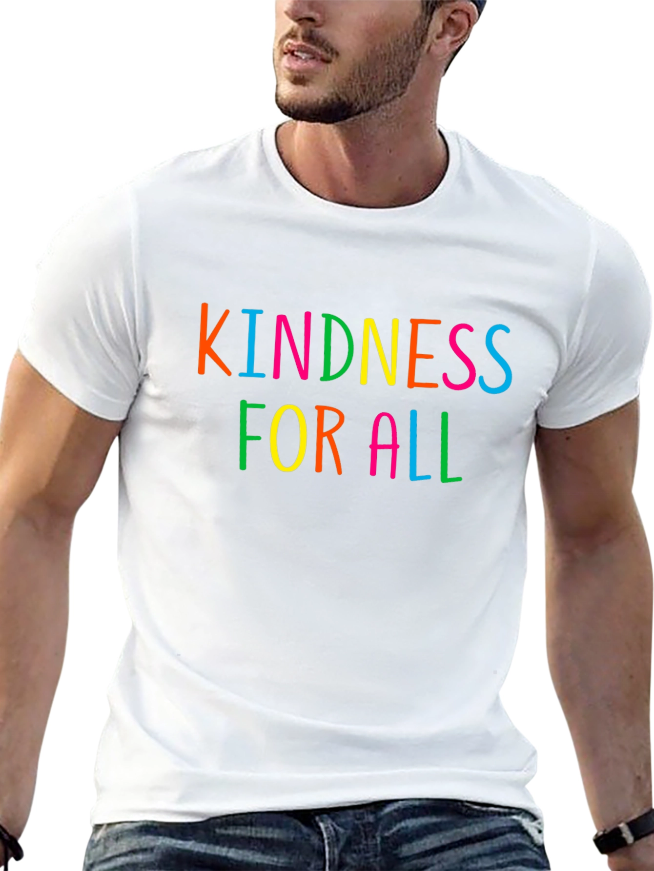 Kindness For All Graphic Tee - Black