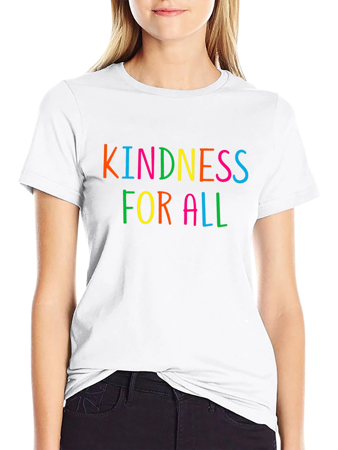Kindness For All Graphic Tee - Black