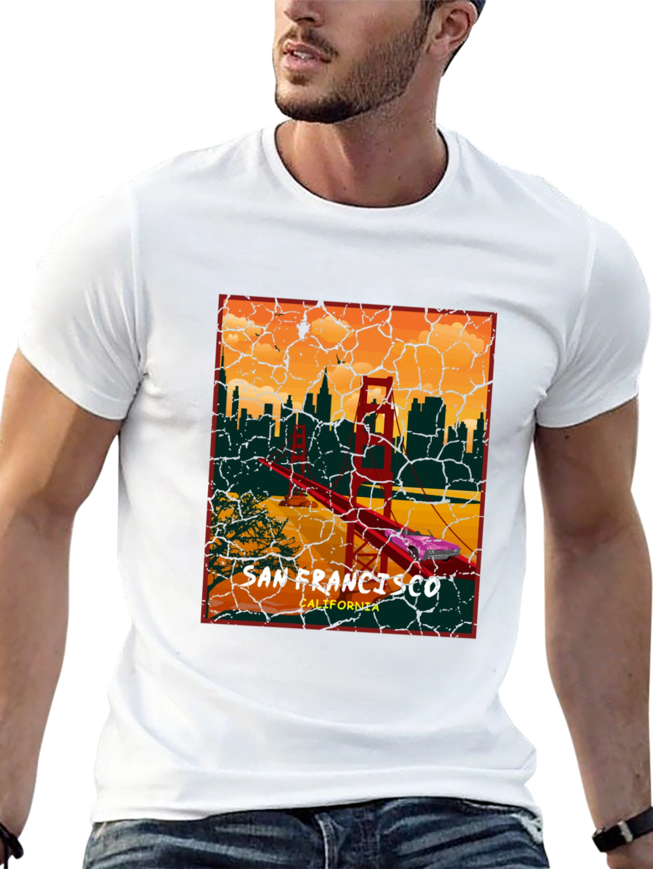 San Francisco Golden Gate Bridge Graphic T-Shirt