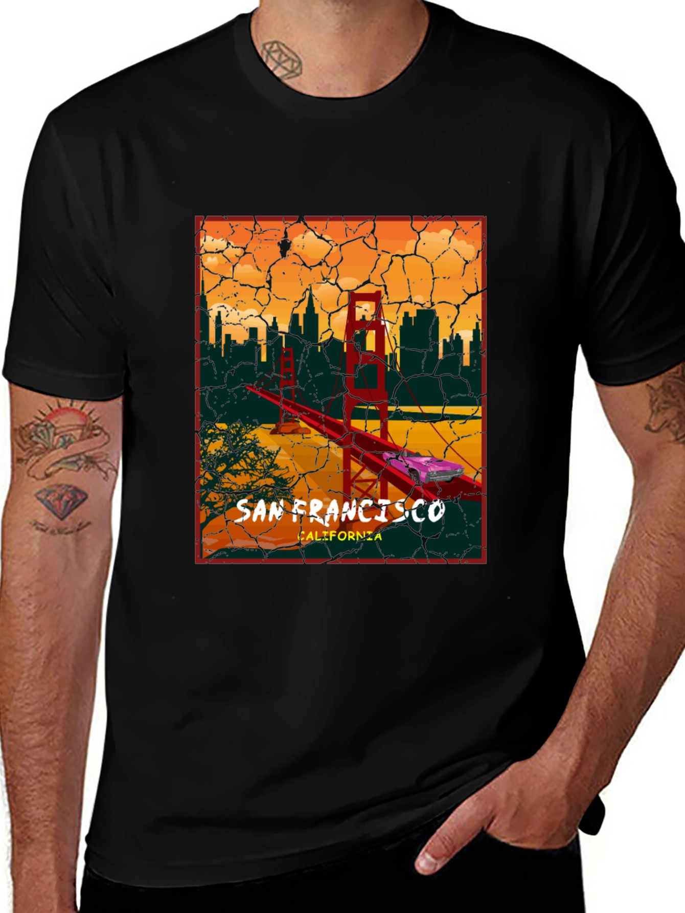 San Francisco Golden Gate Bridge Graphic T-Shirt
