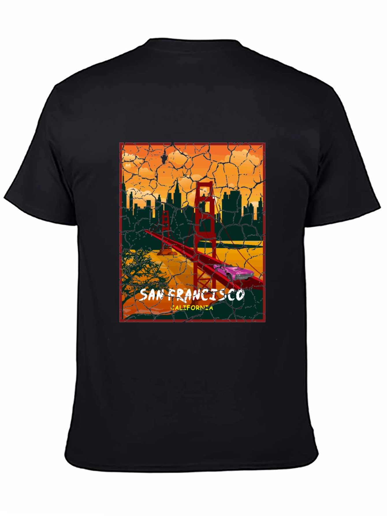 San Francisco Golden Gate Bridge Graphic T-Shirt