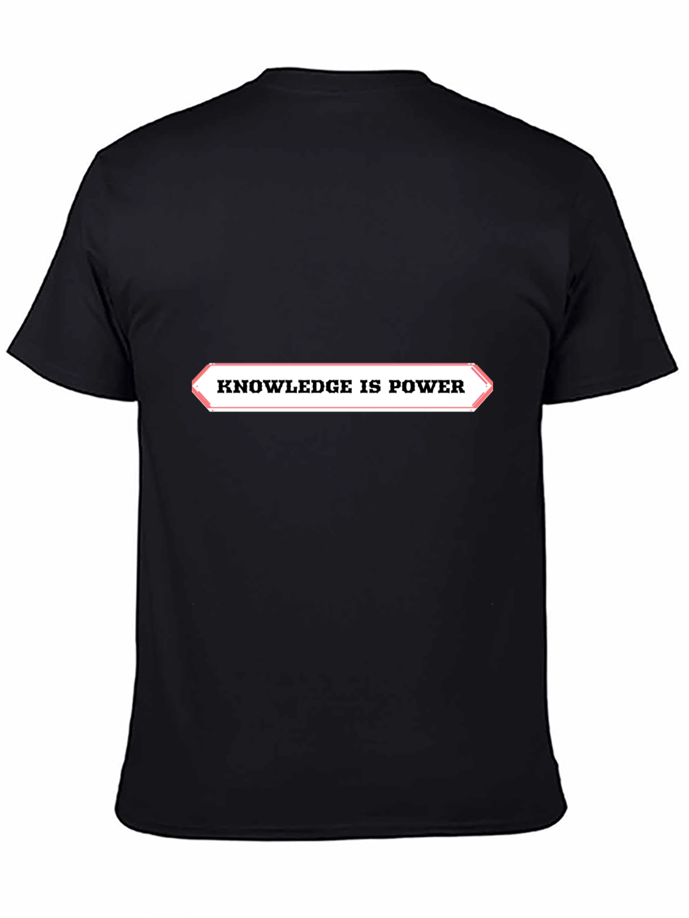 Knowledge is Power Black Graphic Tee