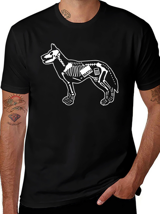 Dog Skeleton Math T-Shirt