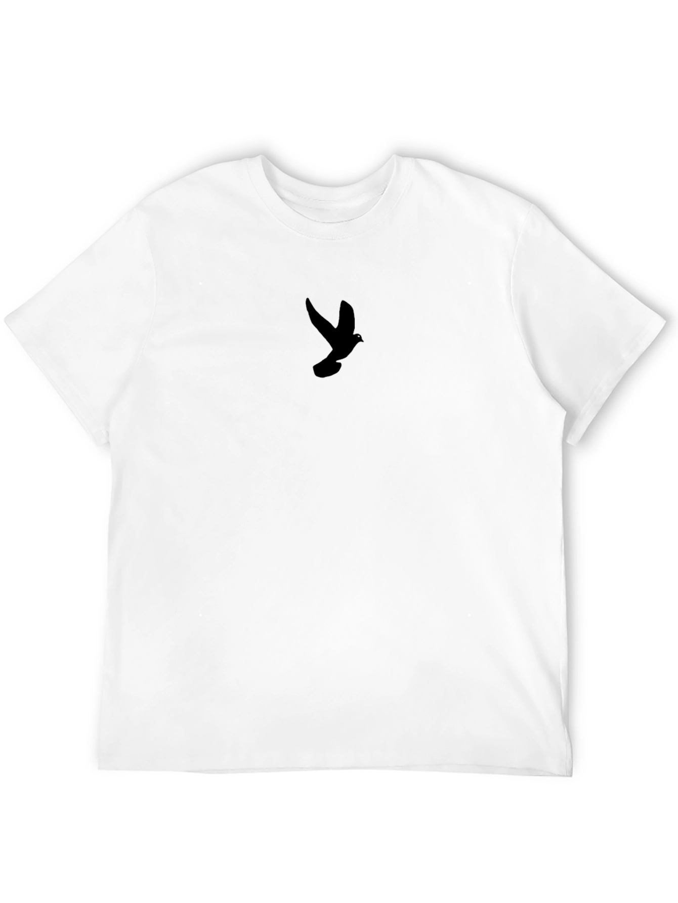 Black Bird Silhouette T-Shirt - Minimalist Design
