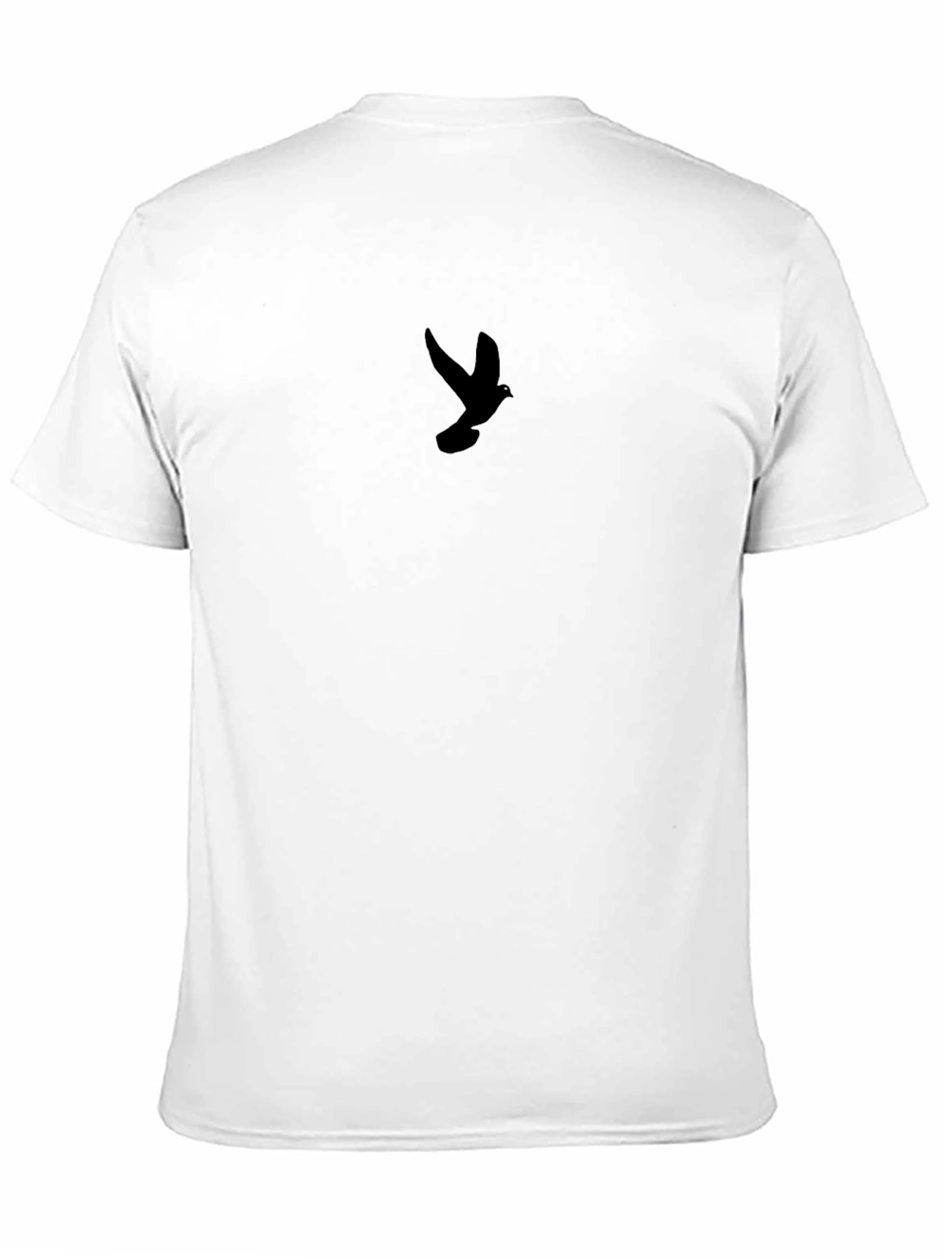 Black Bird Silhouette T-Shirt - Minimalist Design