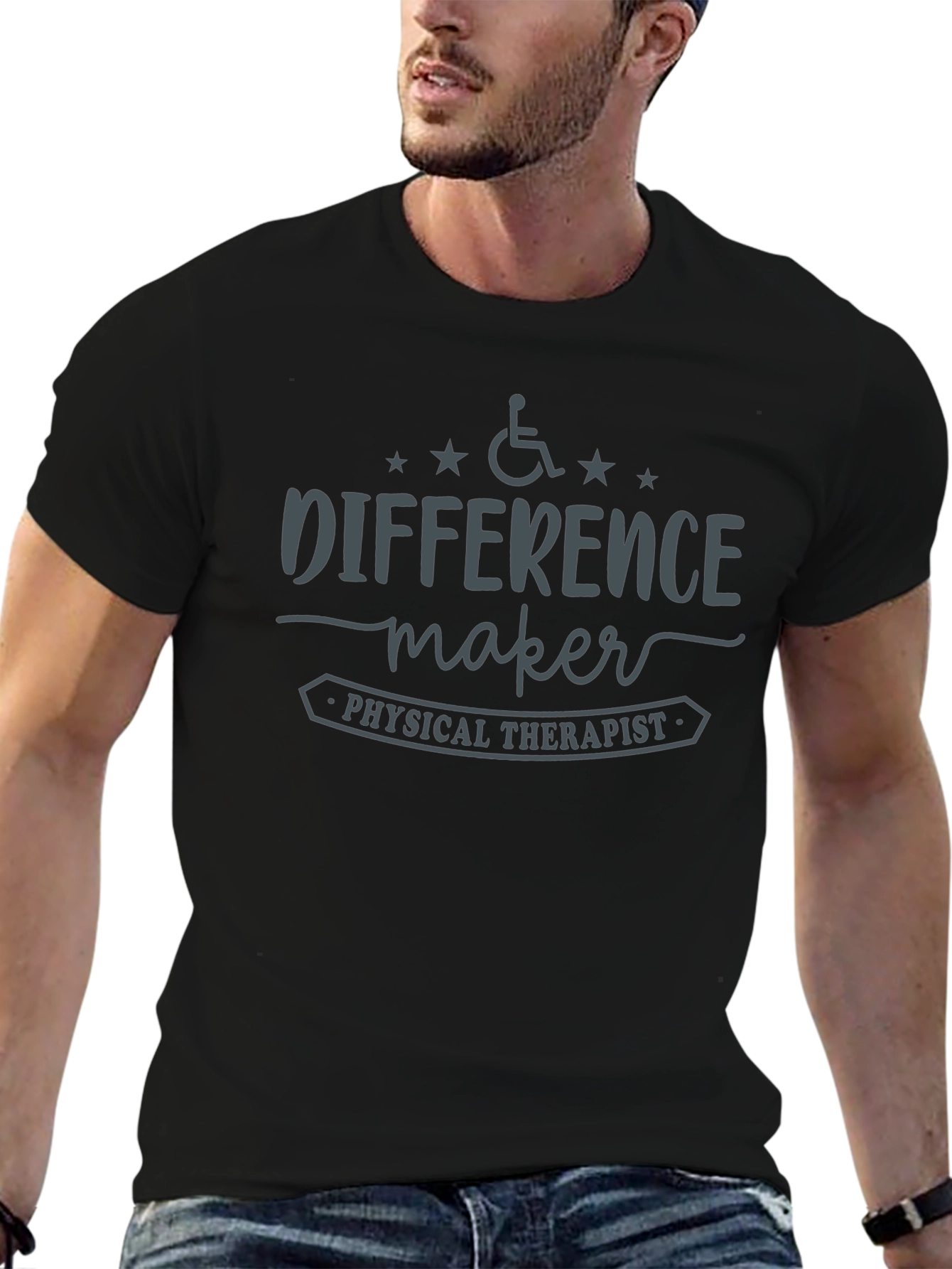 Difference Maker Physical Therapist Black T-Shirt