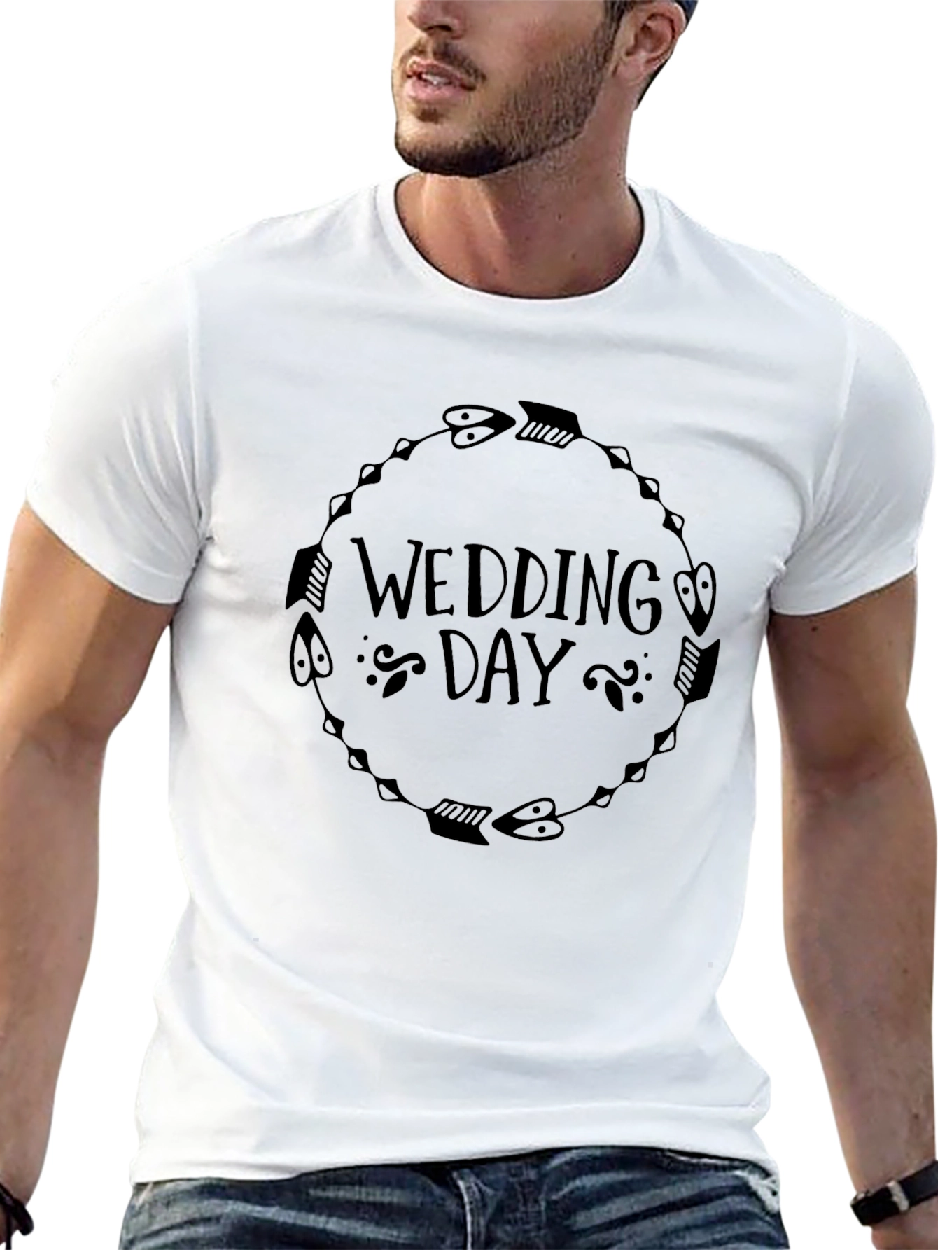 Wedding Day Graphic T-Shirt - Stylish Bridal Tee