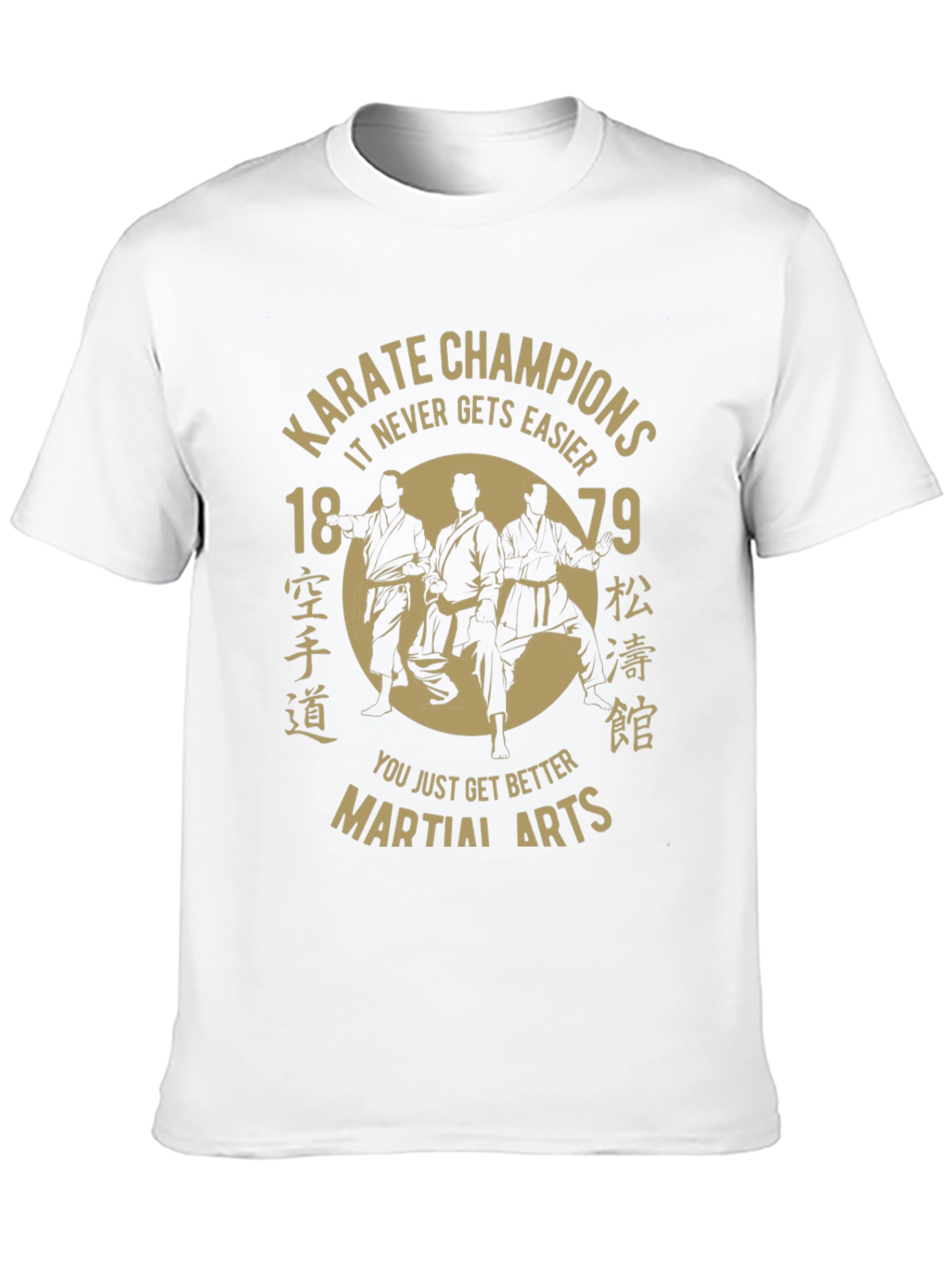 Karate Champions Martial Arts T-Shirt - Black Cotton Tee