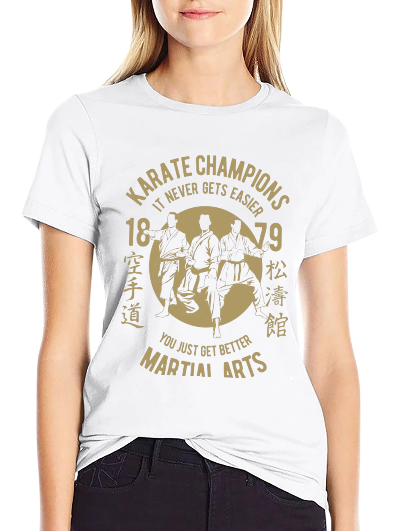 Karate Champions Martial Arts T-Shirt - Black Cotton Tee