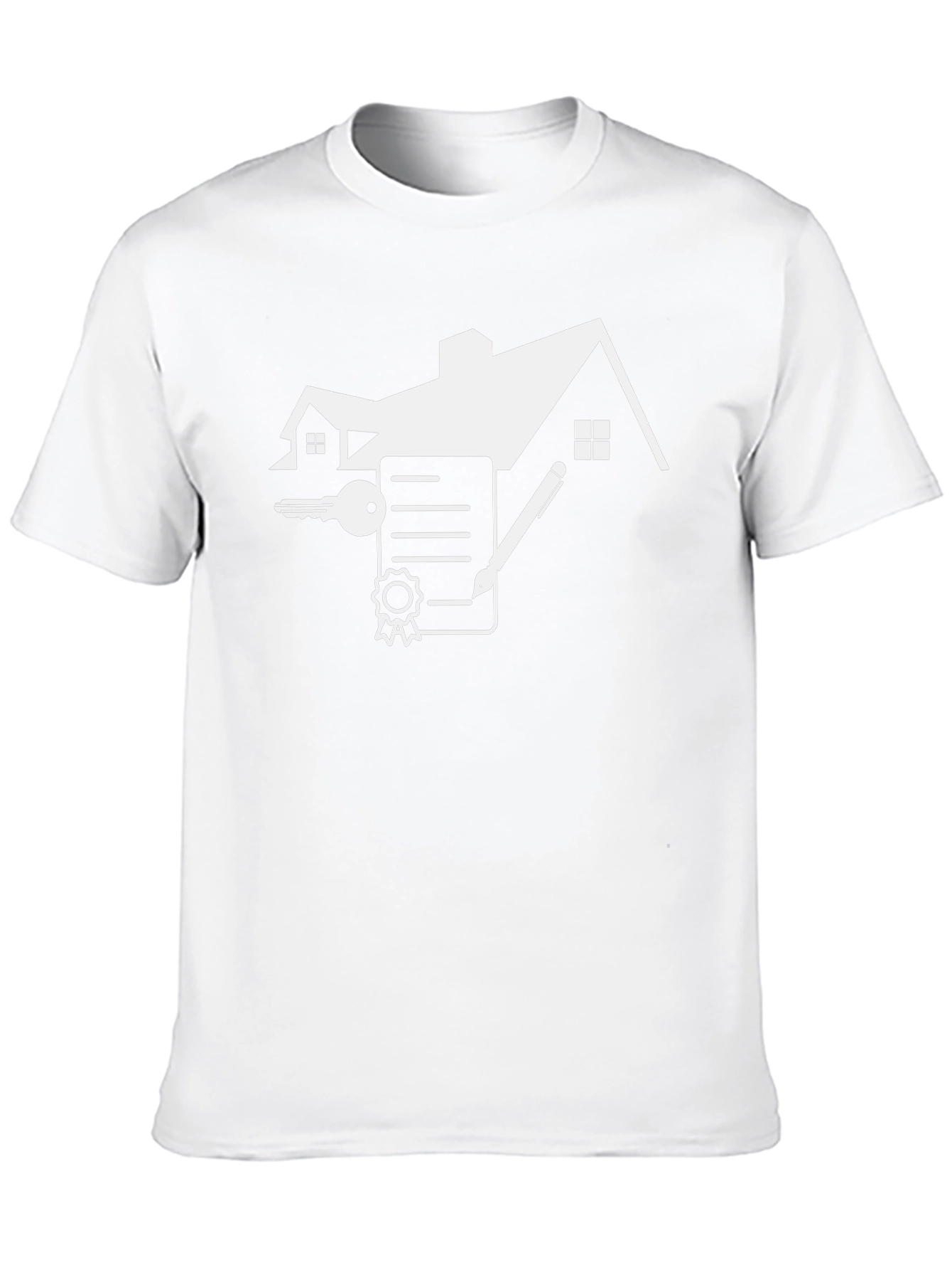 Realtor House Key Contract Black T-Shirt