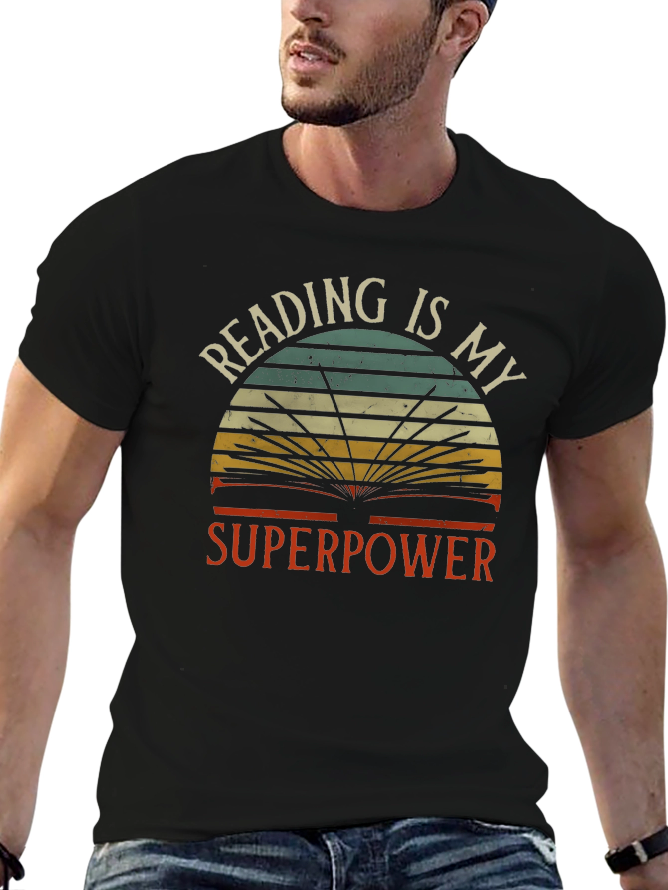 Reading is My Superpower Graphic T-Shirt