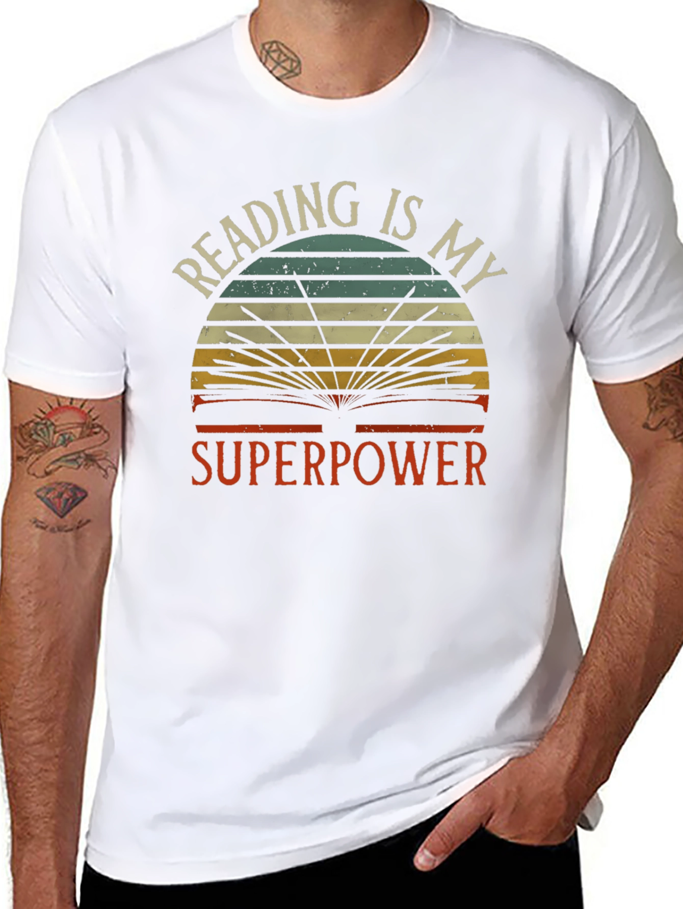 Reading is My Superpower Graphic T-Shirt