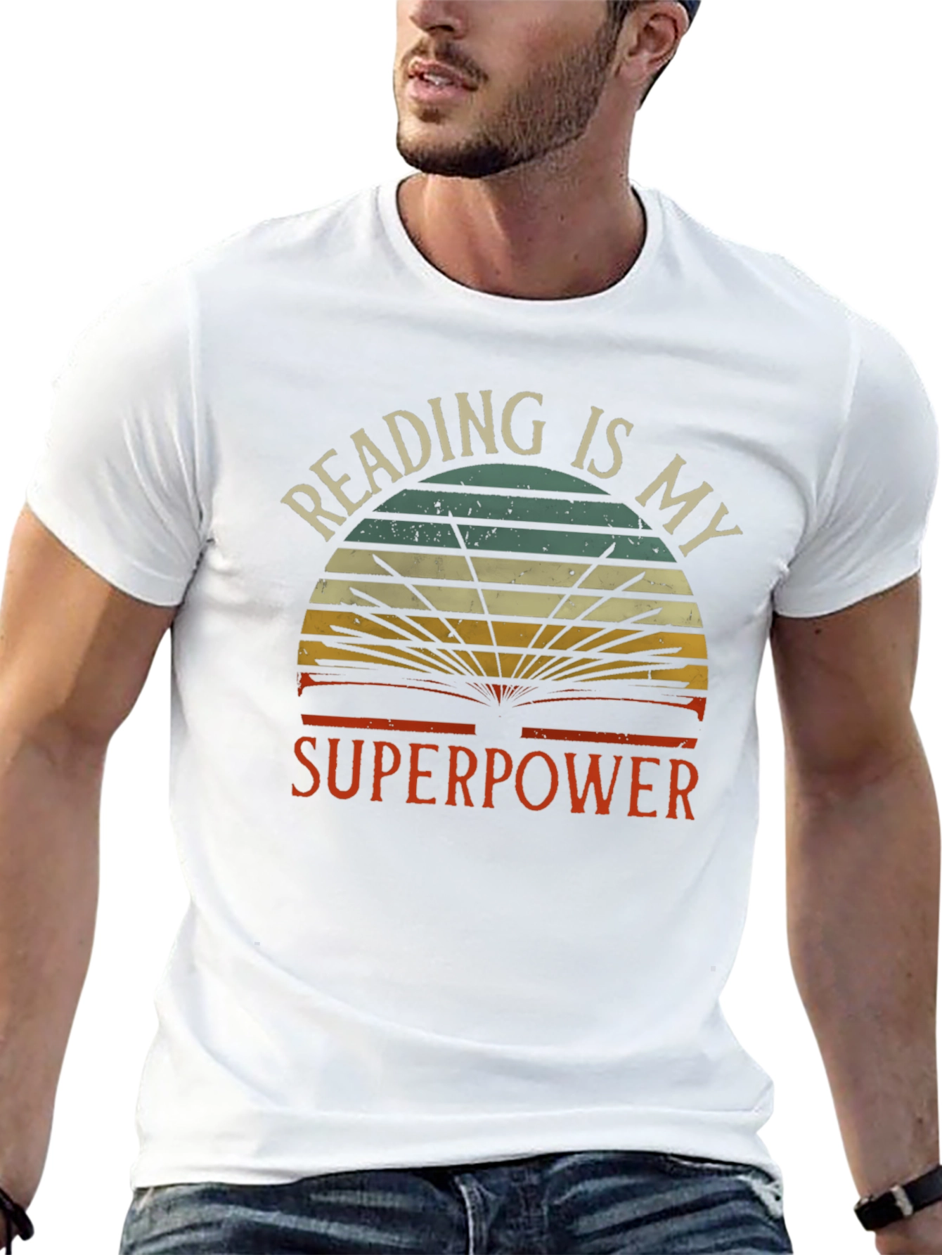 Reading is My Superpower Graphic T-Shirt
