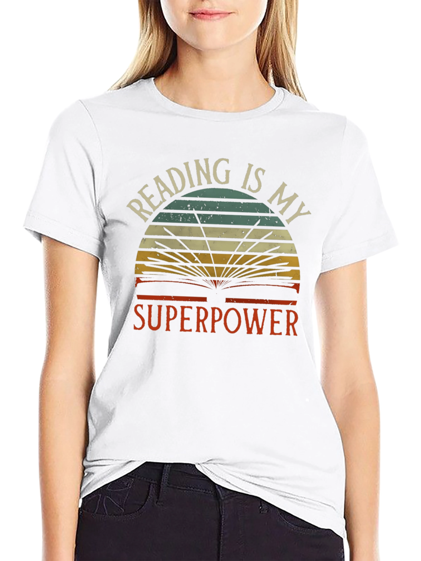 Reading is My Superpower Graphic T-Shirt