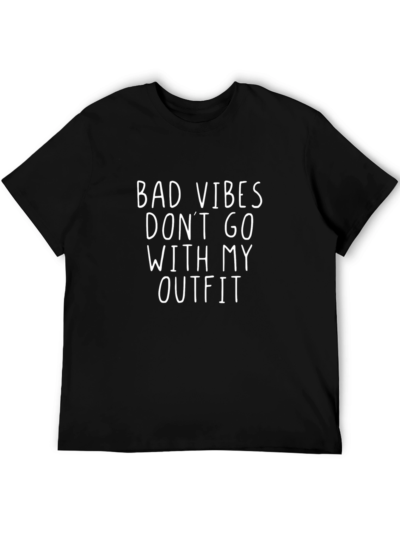 Bad Vibes Dont Go With My Outfit Graphic Tee