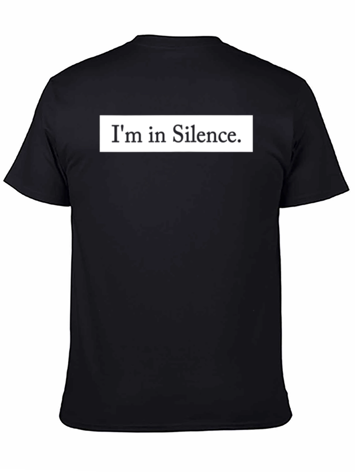 Im in Silence Graphic Tee - Mens Black T-Shirt