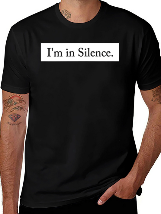 Im in Silence Graphic Tee - Mens Black T-Shirt