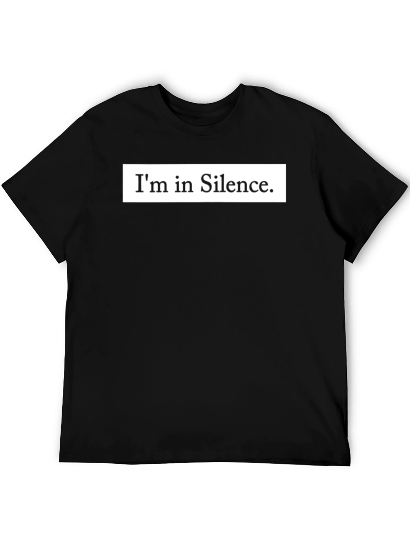 Im in Silence Graphic Tee - Mens Black T-Shirt