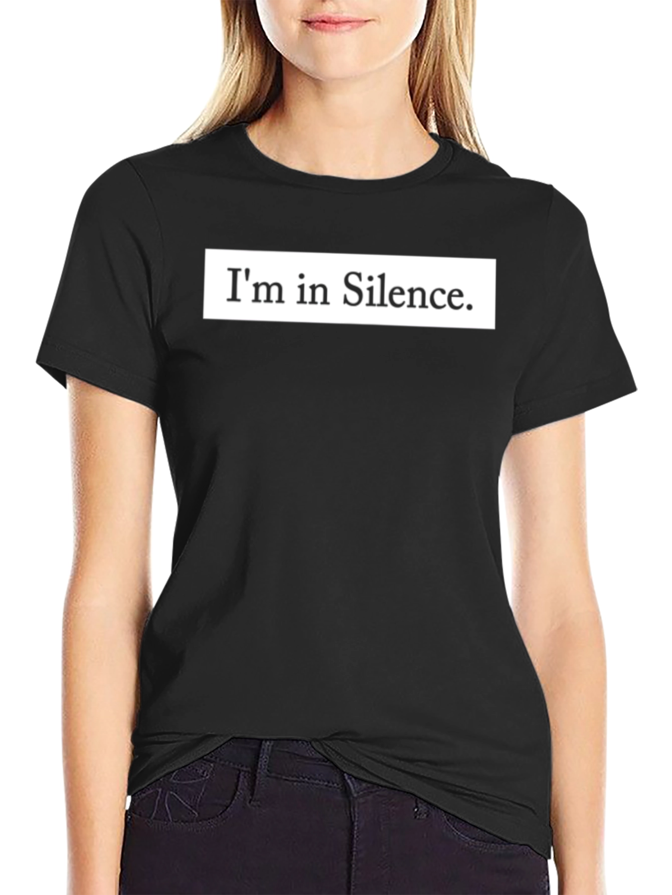 Im in Silence Graphic Tee - Mens Black T-Shirt