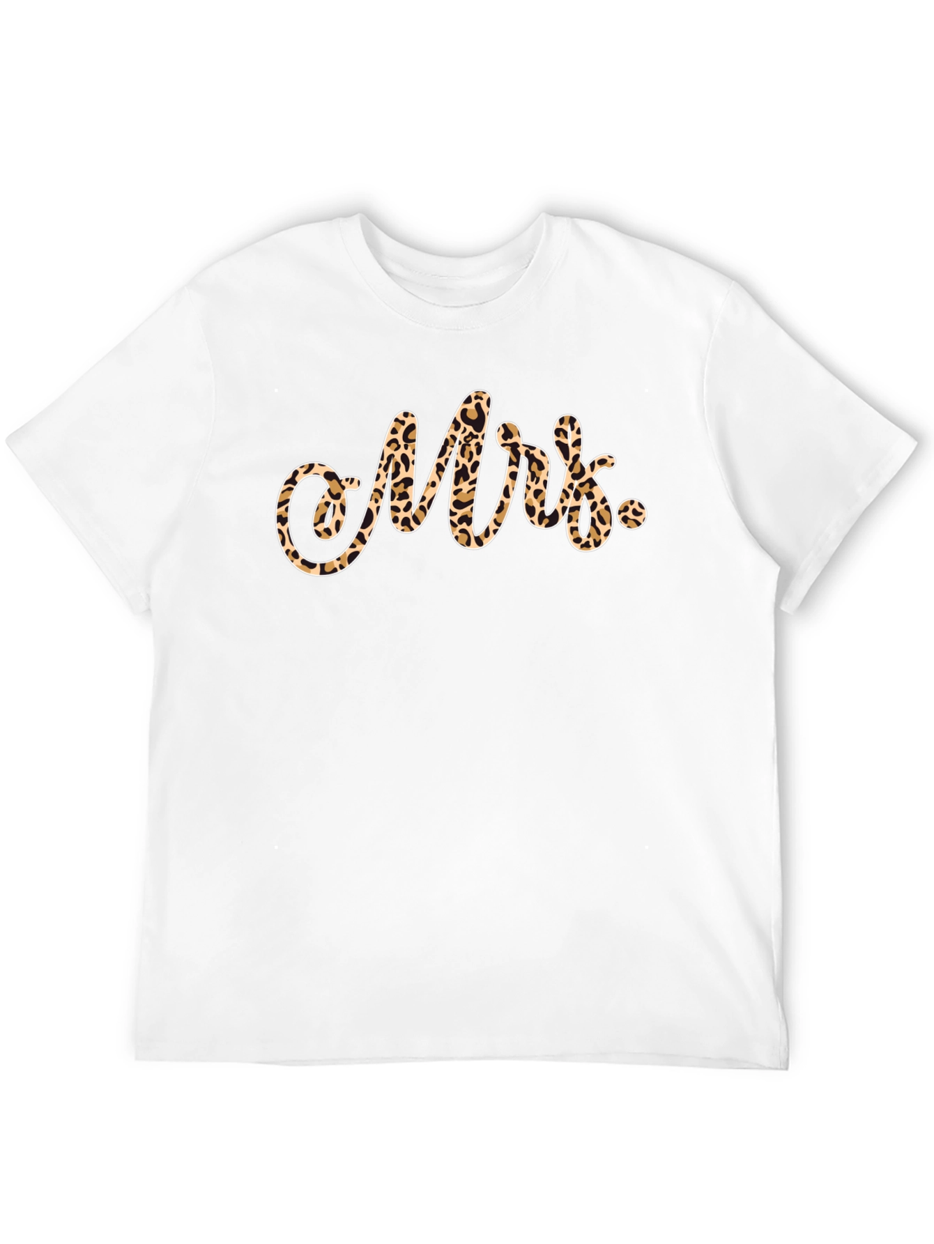Leopard Print Mrs. T-Shirt