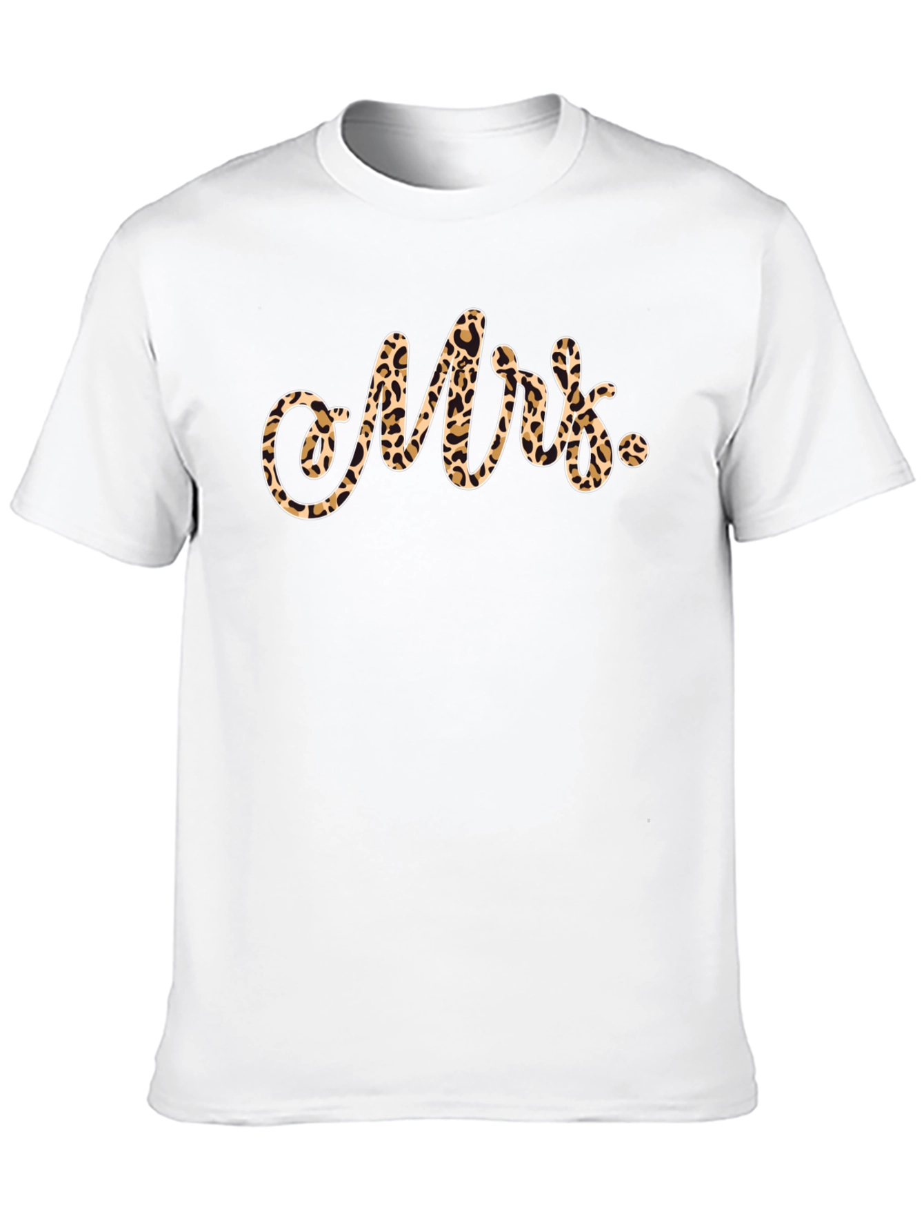 Leopard Print Mrs. T-Shirt