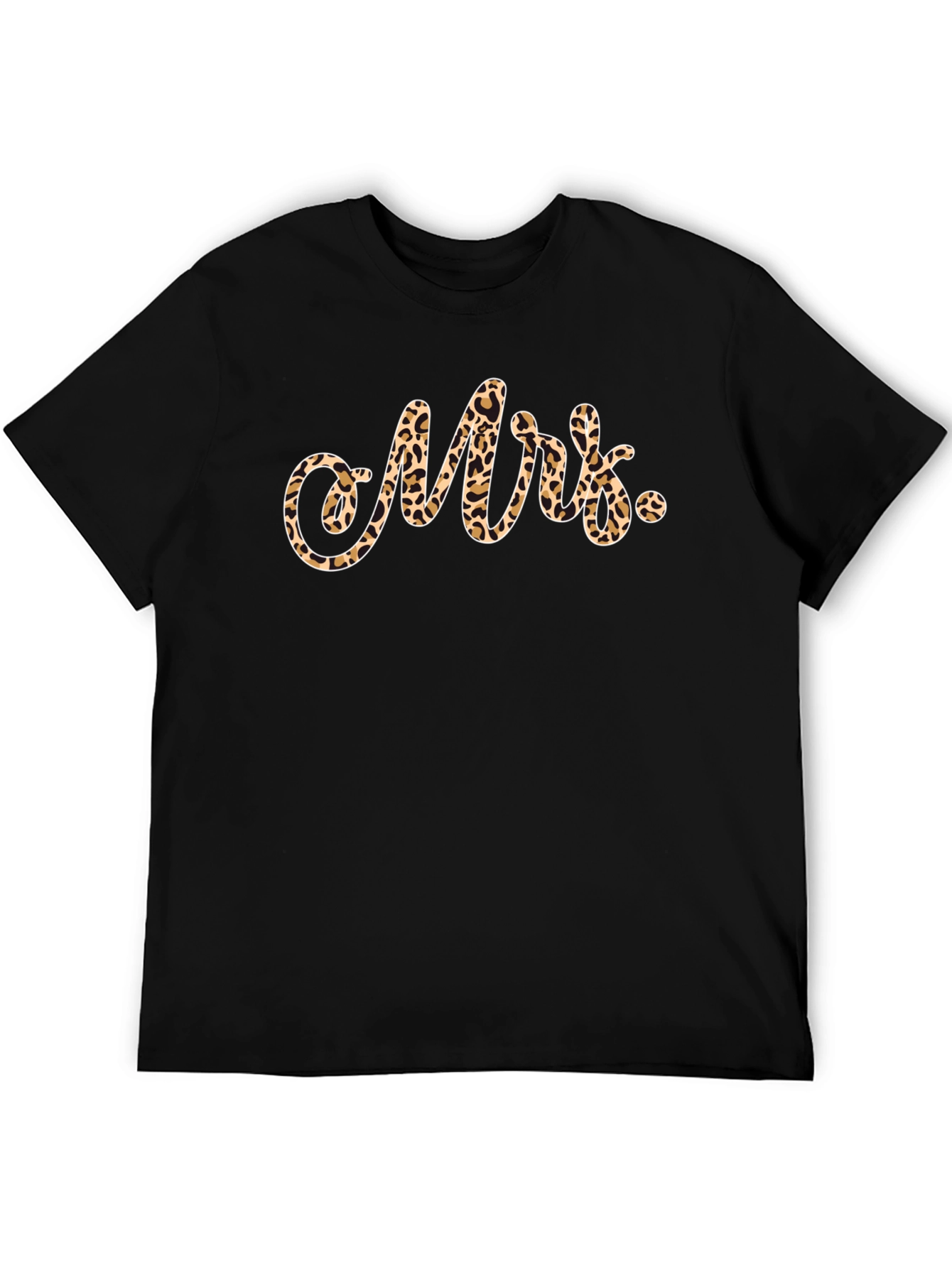 Leopard Print Mrs. T-Shirt
