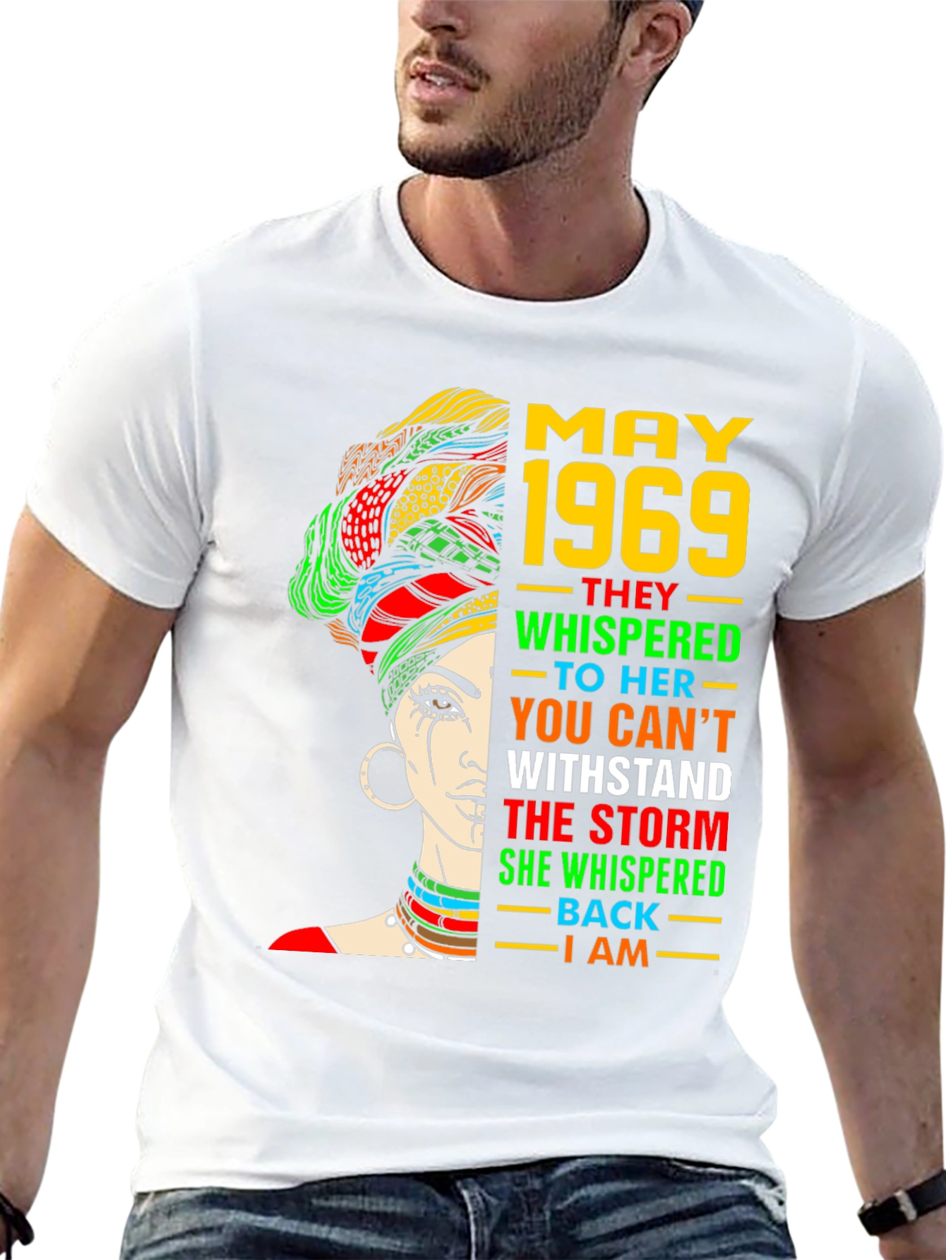 May 1969 T-Shirt - African Queen Empowering Birthday Tee
