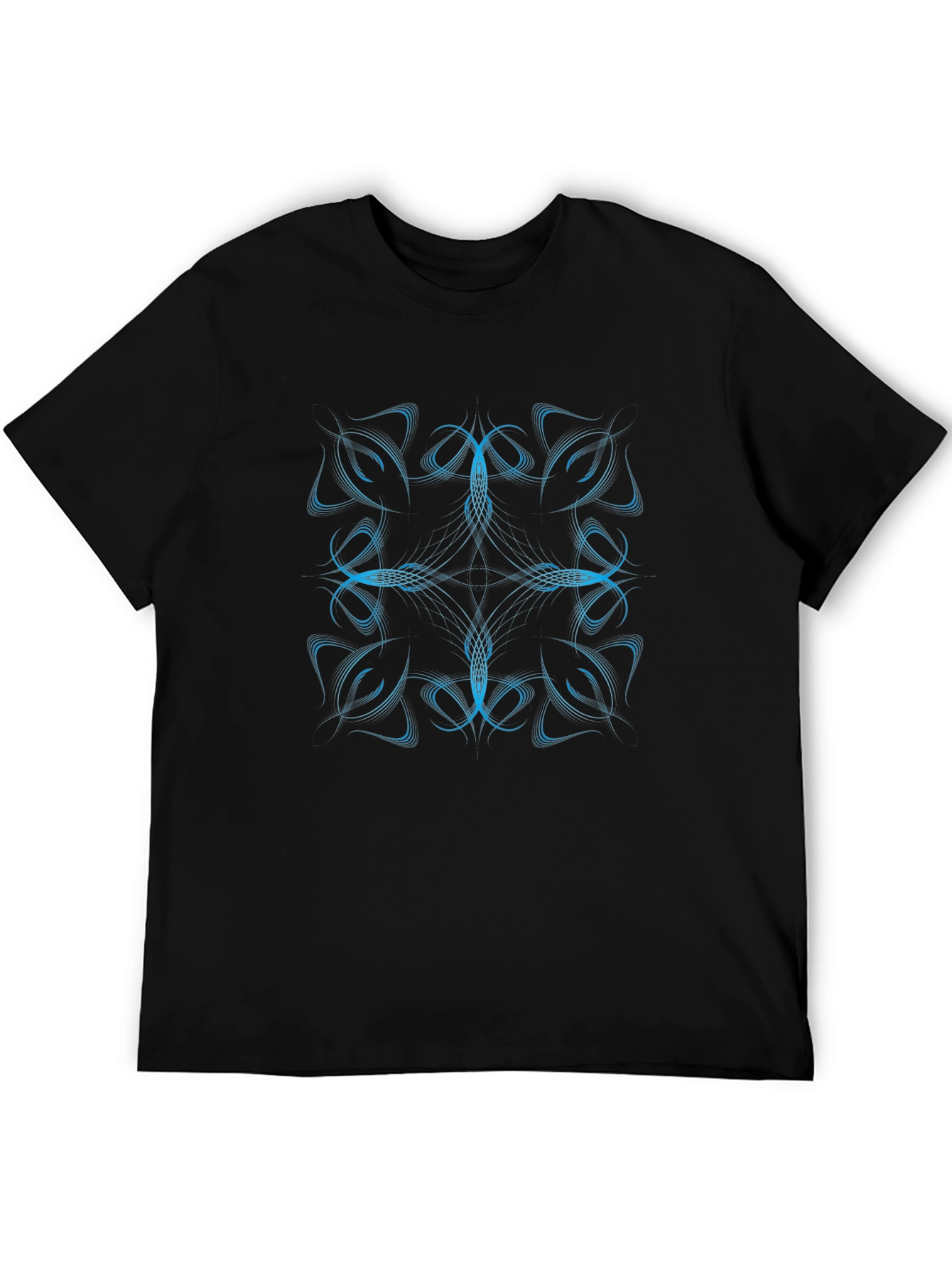 Abstract Design Black T-Shirt