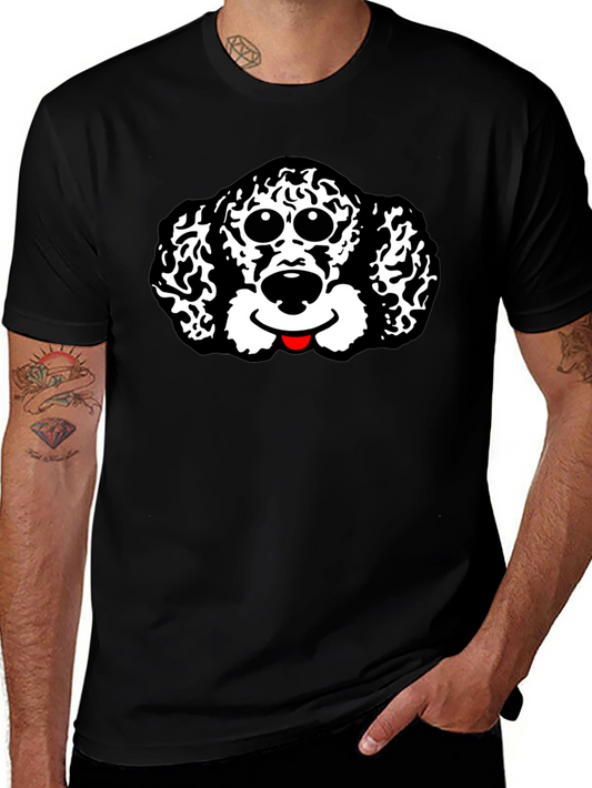 Dog Graphic Black T-Shirt | Soft Cotton Tee