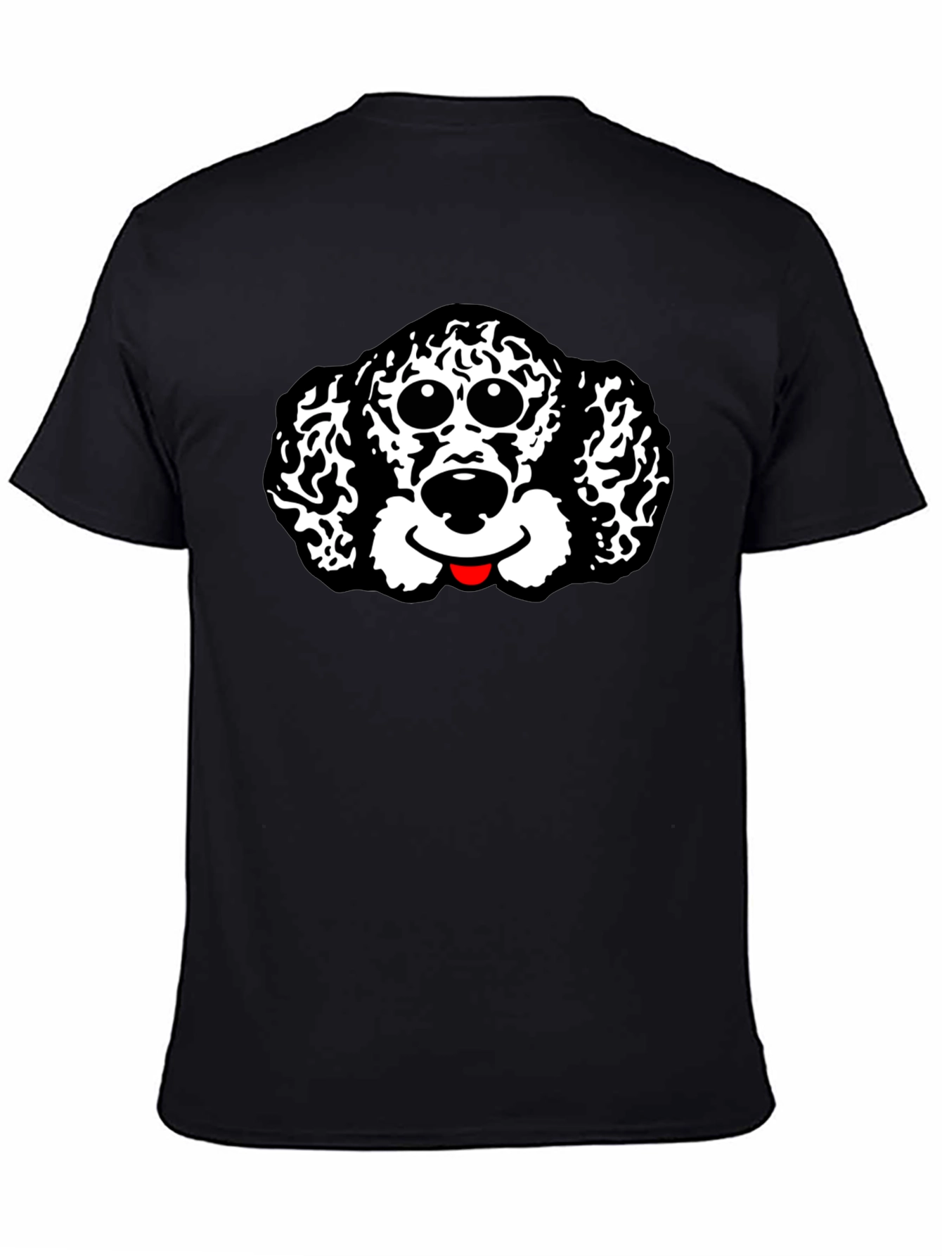 Dog Graphic Black T-Shirt | Soft Cotton Tee