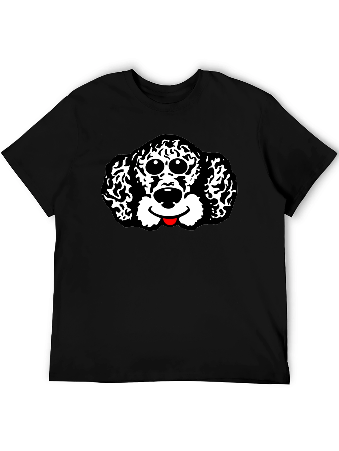 Dog Graphic Black T-Shirt | Soft Cotton Tee