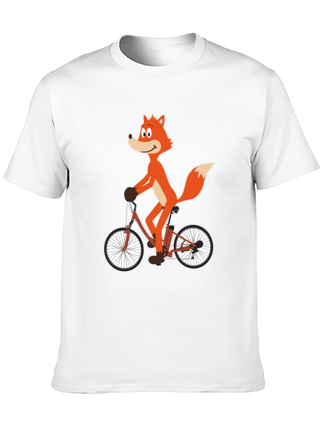 Fox on Bicycle Graphic Tee