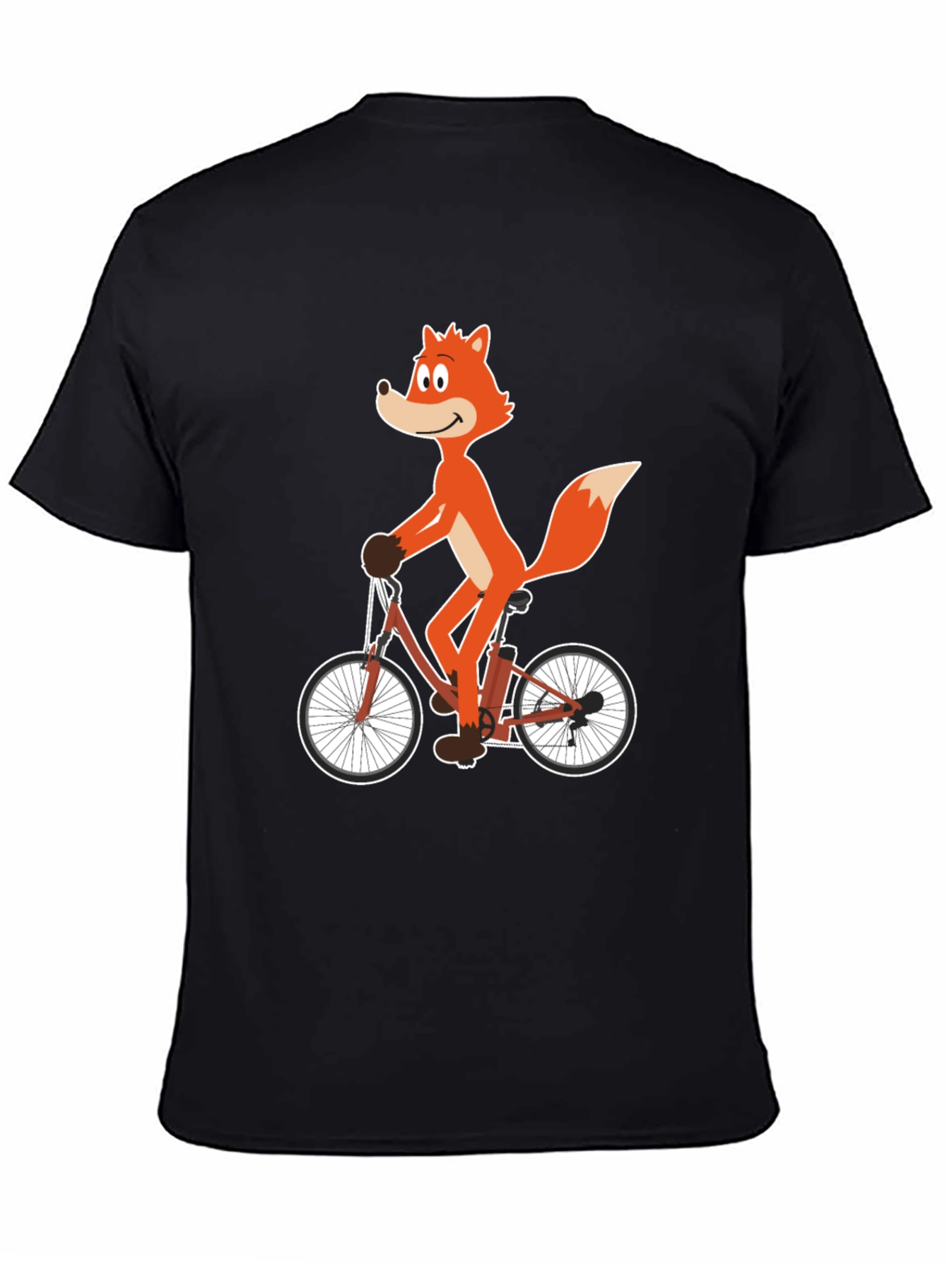 Fox on Bicycle Graphic Tee