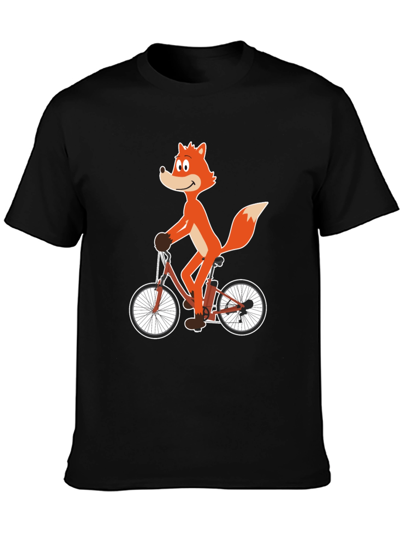Fox on Bicycle Graphic Tee