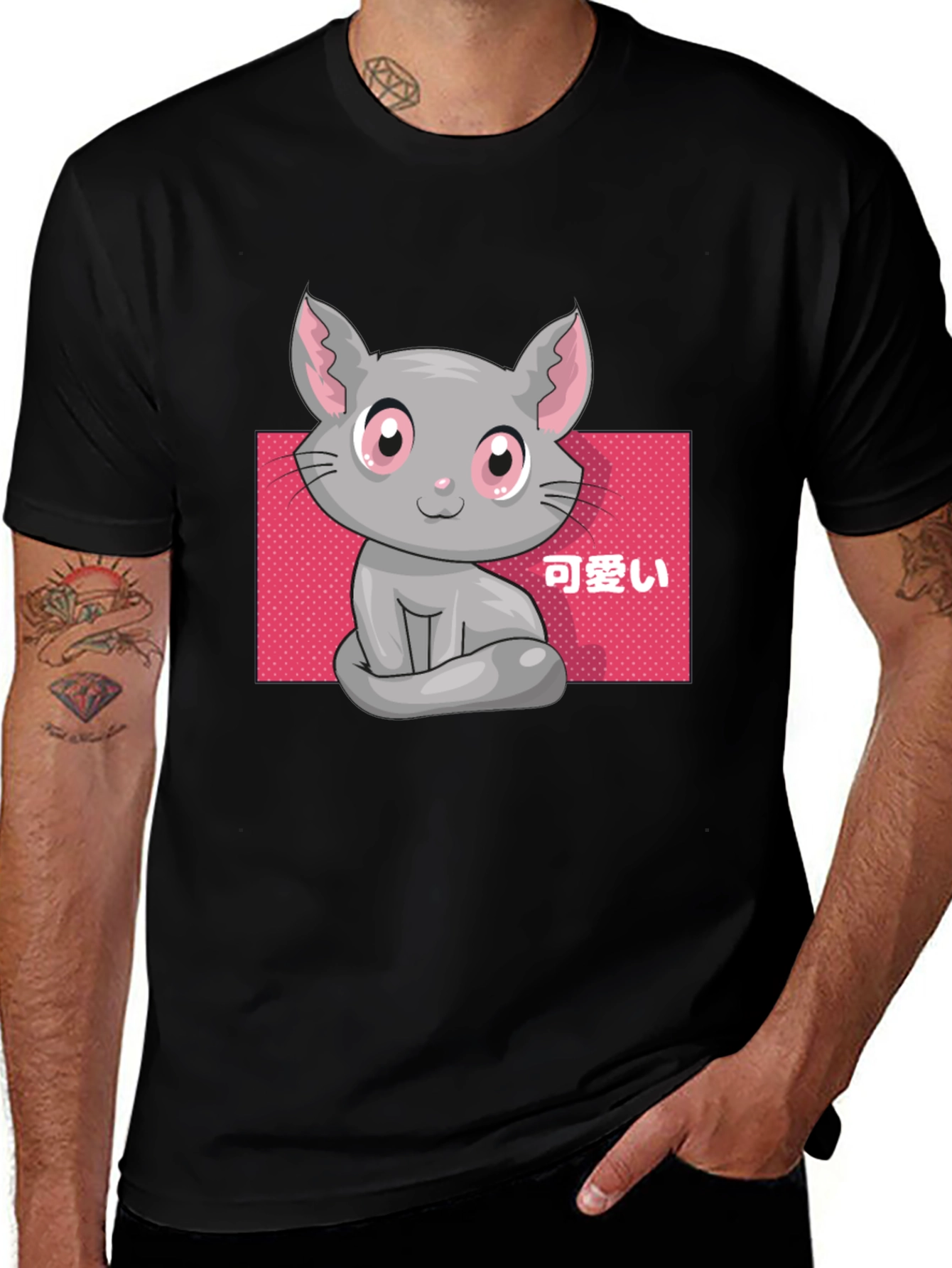 Kawaii Cat T-Shirt - Cute Anime Style