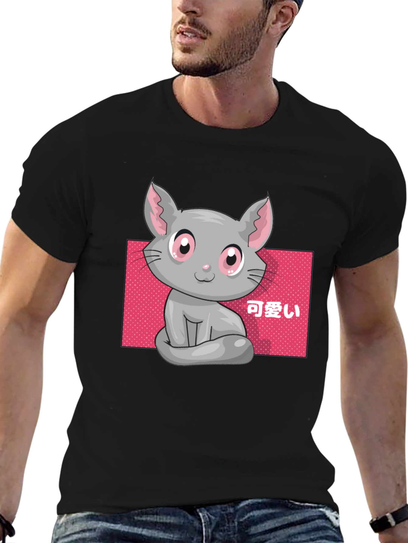 Kawaii Cat T-Shirt - Cute Anime Style