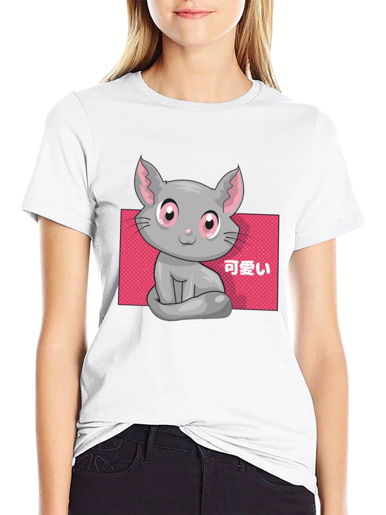 Kawaii Cat T-Shirt - Cute Anime Style