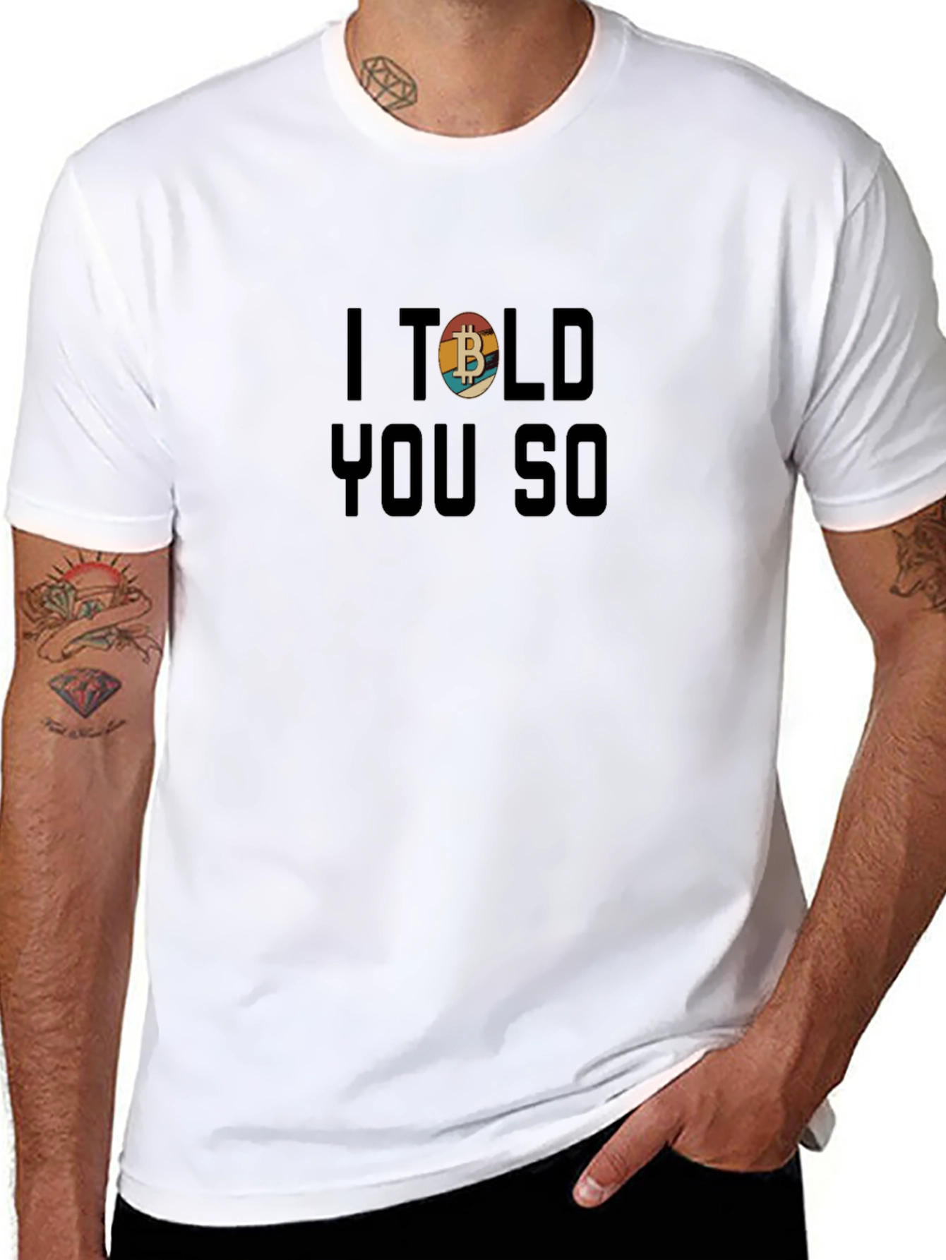 Bitcoin Retro Graphic Tee - I Told You So