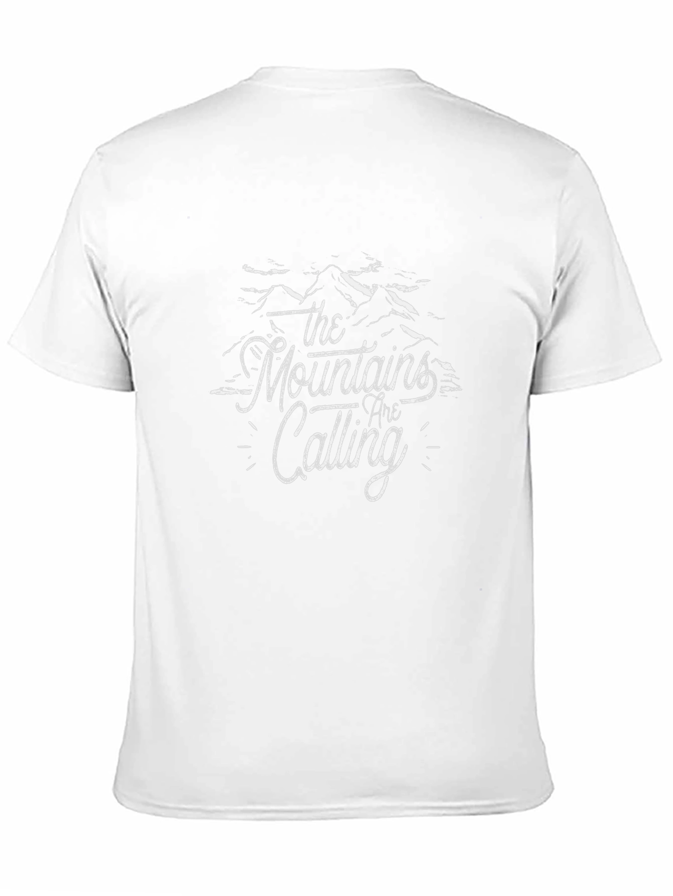 Mountains are Calling Graphic Tee - Black Cotton