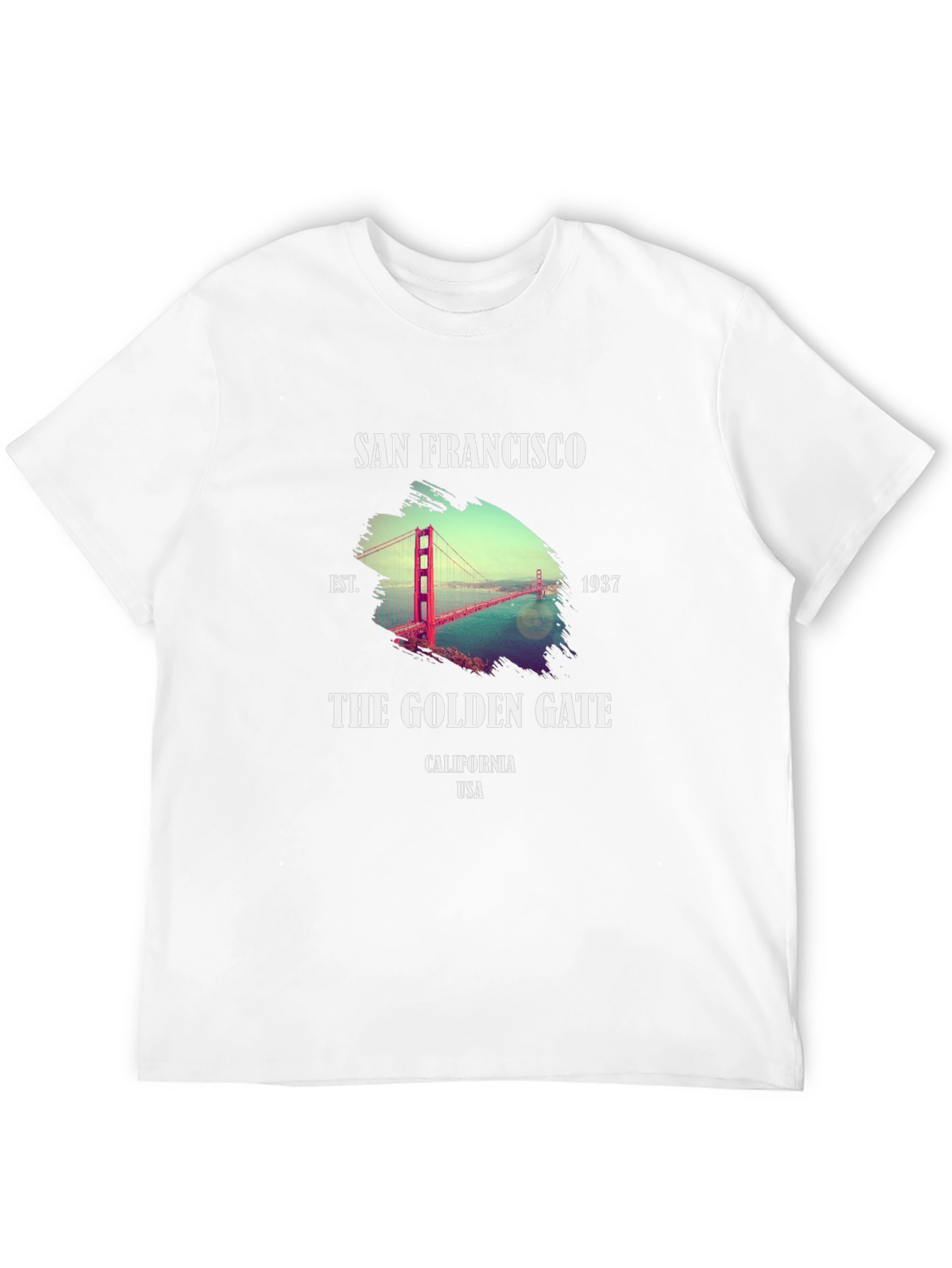 San Francisco Golden Gate Bridge Black T-Shirt