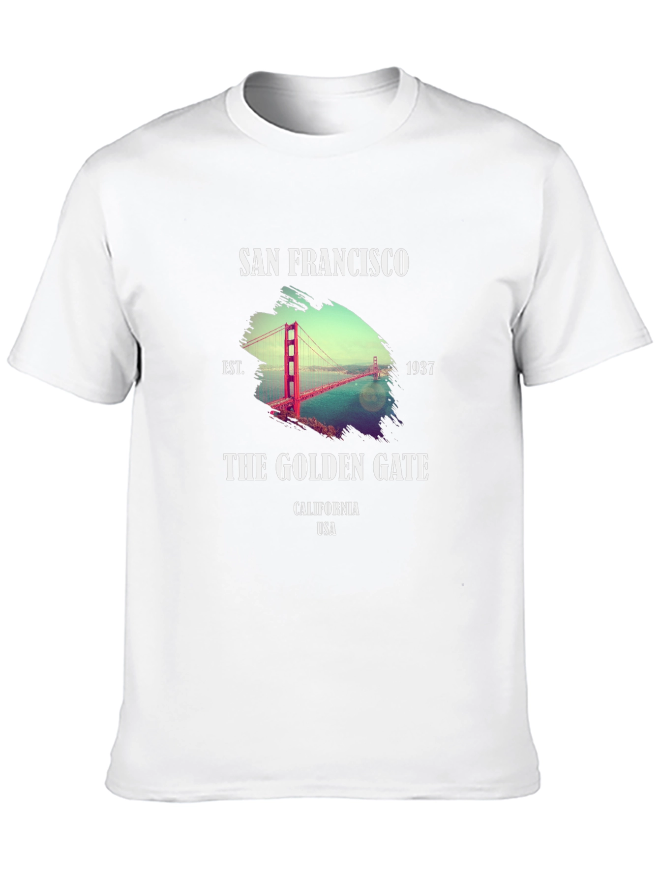 San Francisco Golden Gate Bridge Black T-Shirt