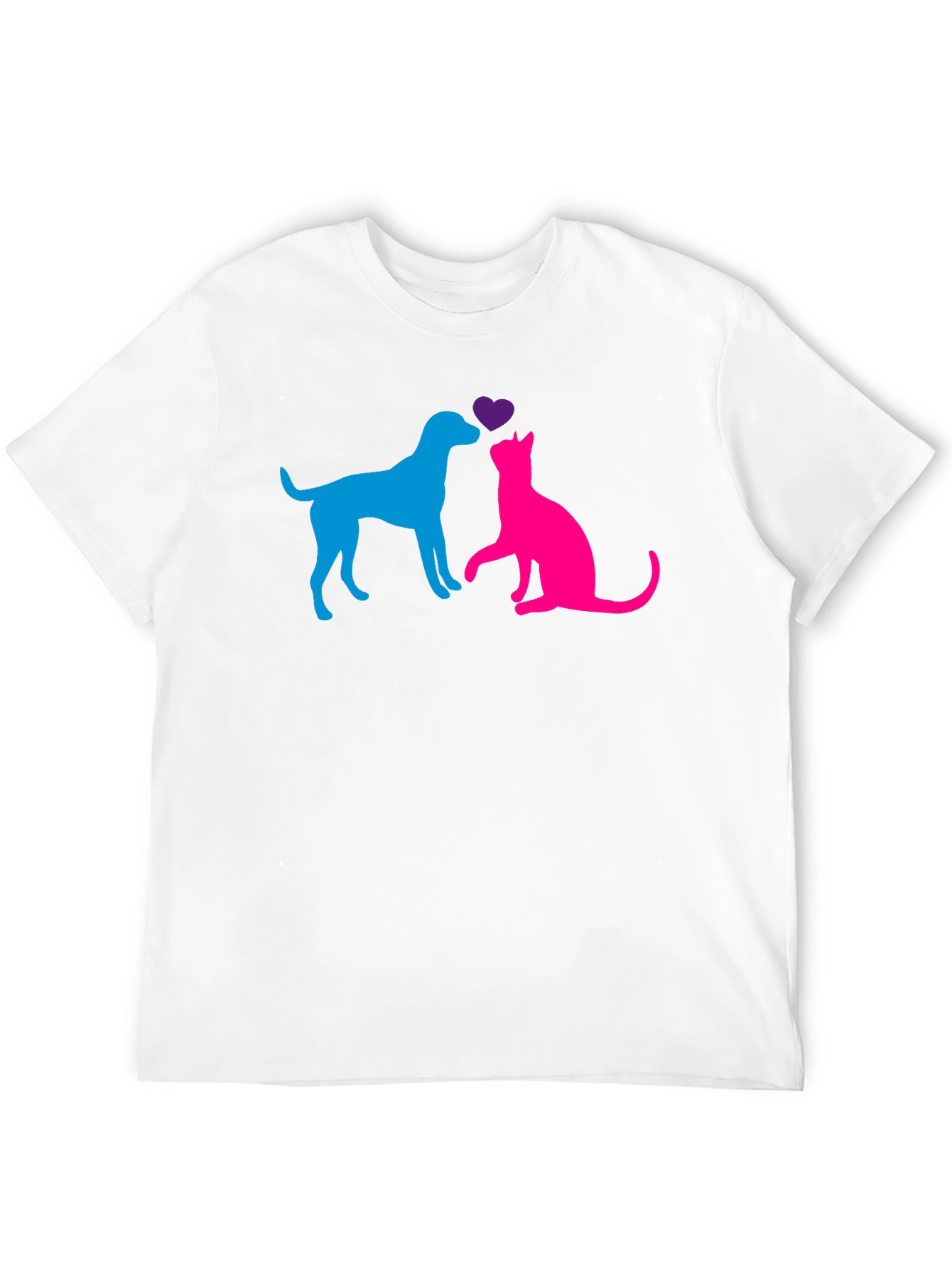 Dog & Cat Love T-Shirt - Pet Lovers Tee