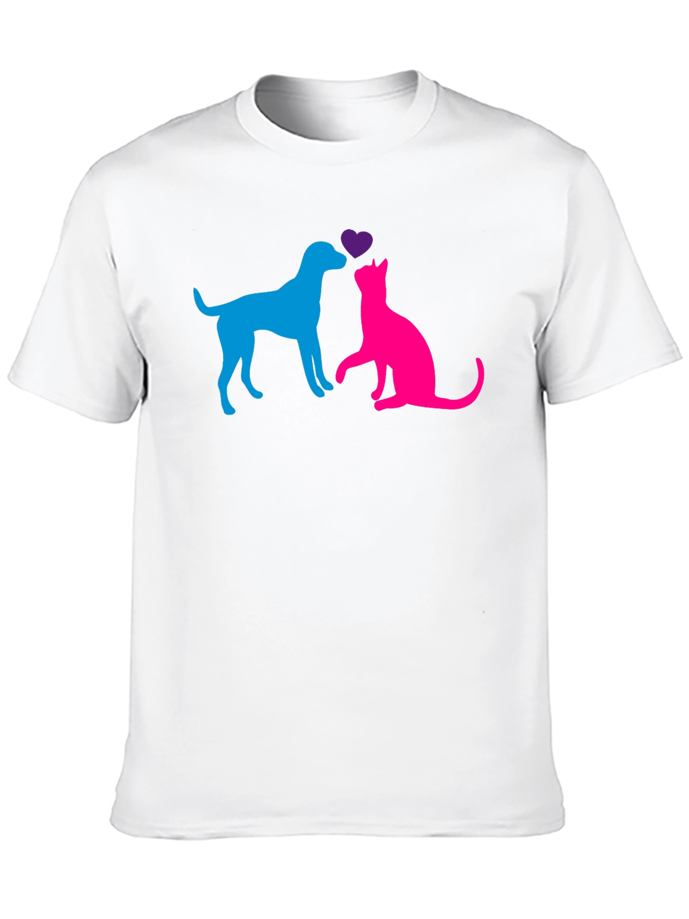 Dog & Cat Love T-Shirt - Pet Lovers Tee