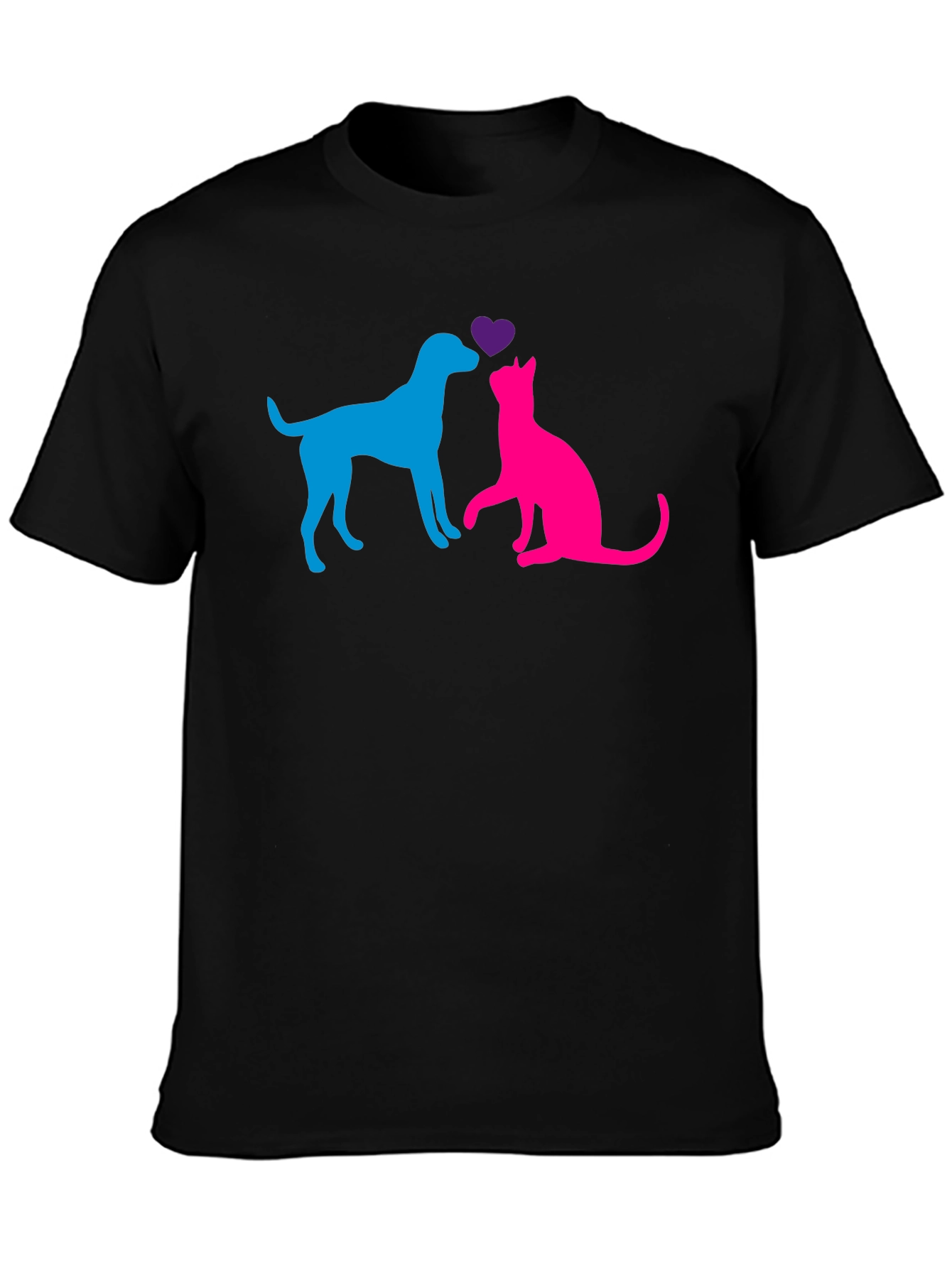 Dog & Cat Love T-Shirt - Pet Lovers Tee