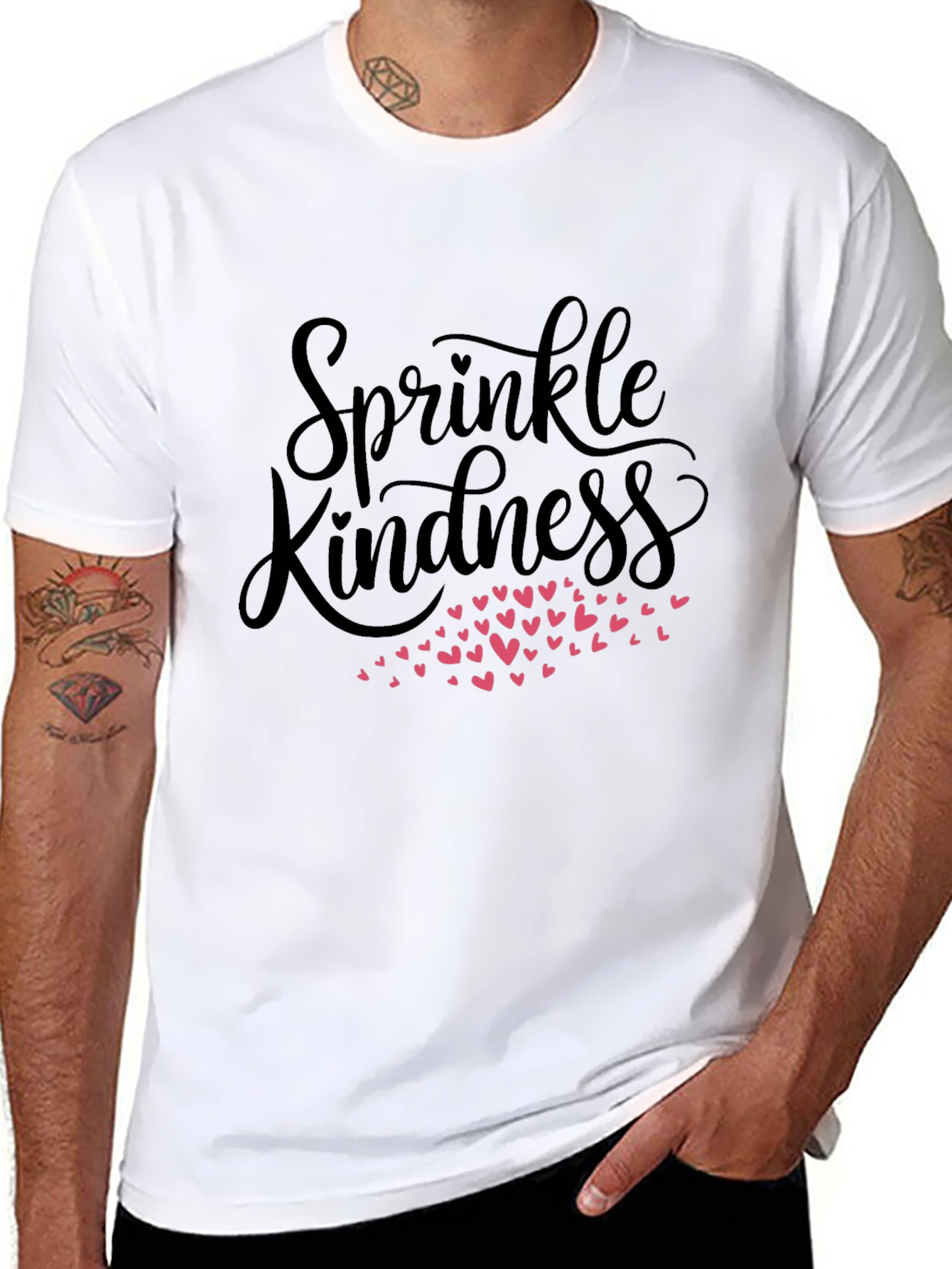 Sprinkle Kindness Black Graphic Tee