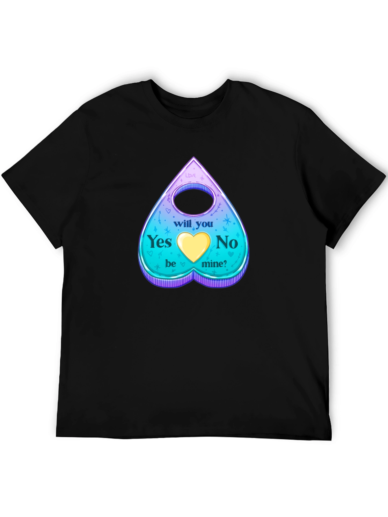 Ouija Board Valentines Day Graphic T-Shirt